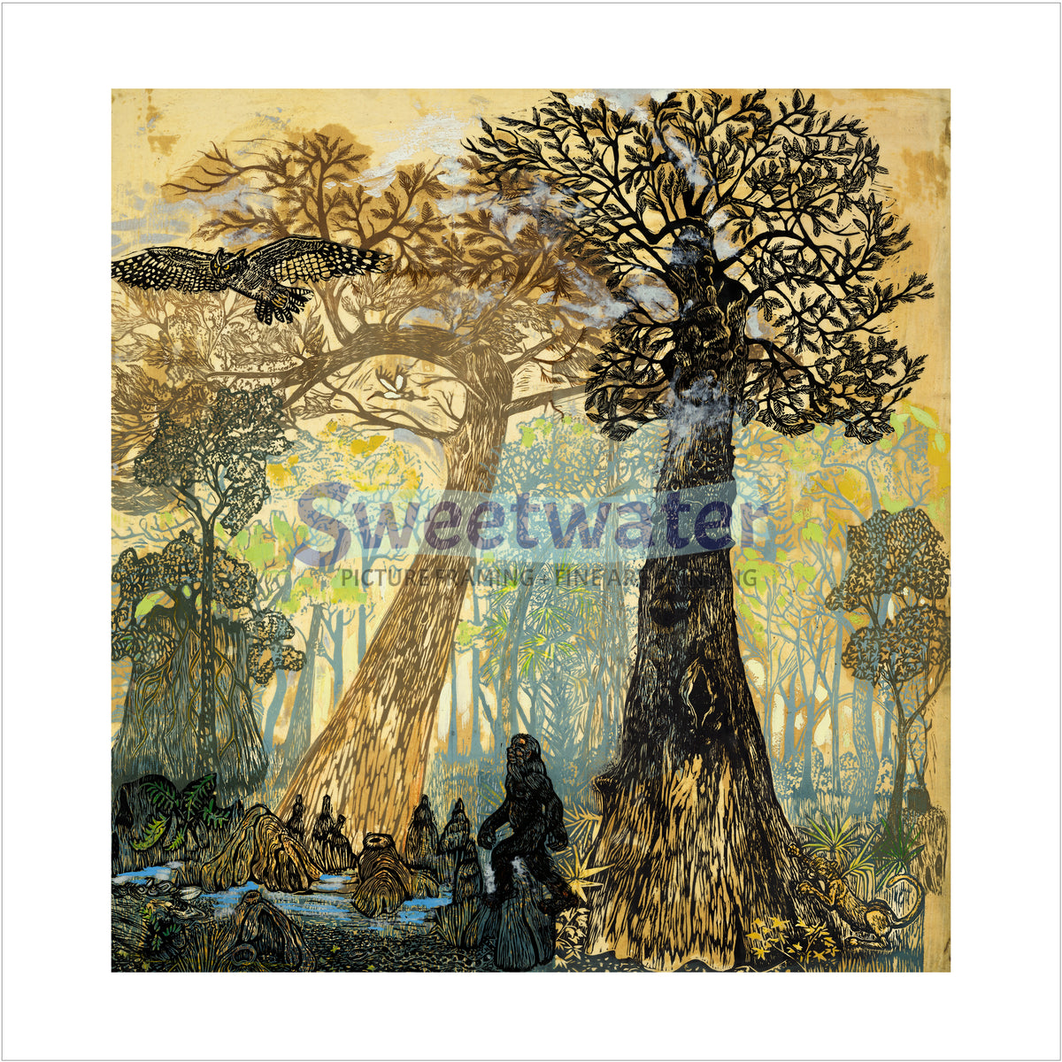 Sweetwater-etching, online original art