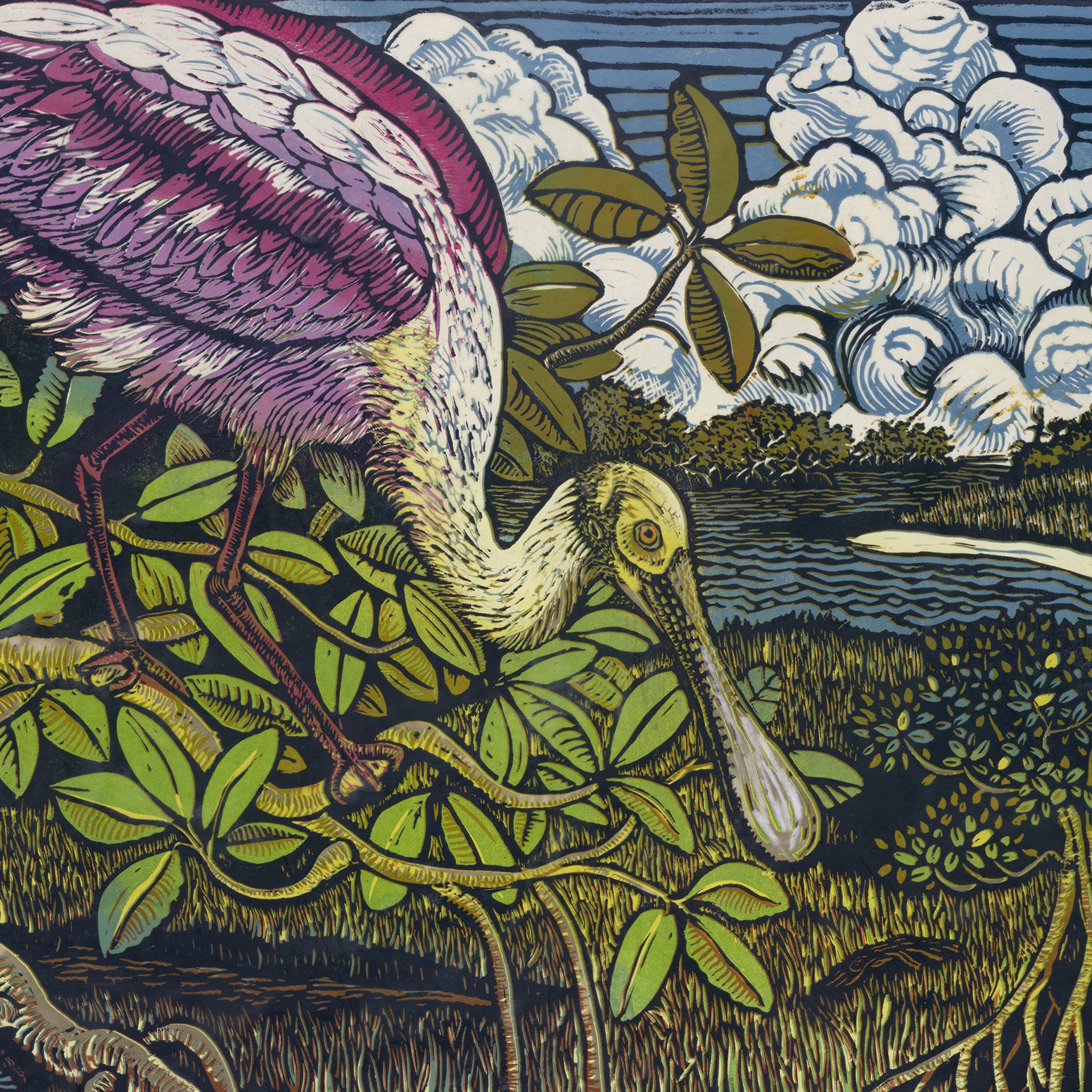 Marsh Life I - Fine Art Print - Leslie Peebles, Print Maker